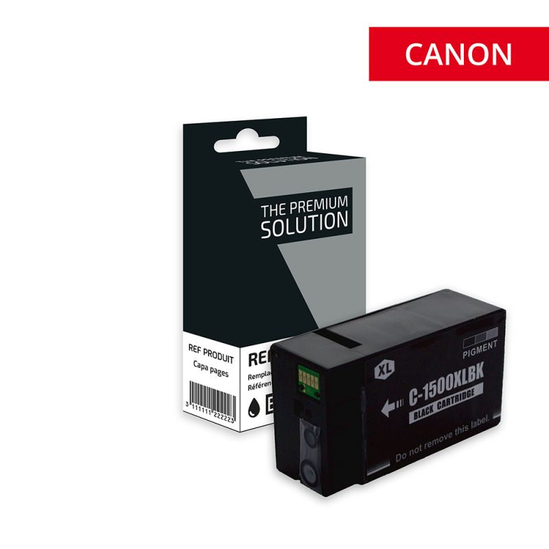 Canon 1500XL - cartouche jet d'encre équivalent à PG-1500, 9182B001 - Noire