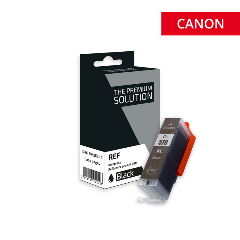 Canon 570XL - cartouche jet d'encre équivalent à PGI570PGBKXL, 0318C001 -