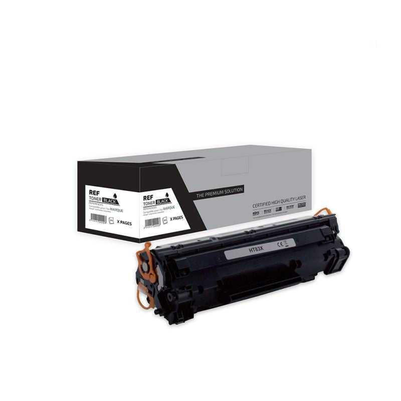 Hp 83X - Toner équivalent à CF283X, 83X, CRG737 - Black