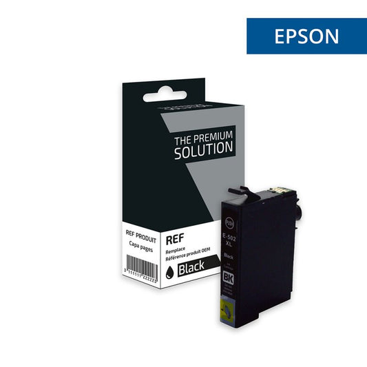 Epson 502XL - cartouche jet d'encre équivalent à C13T02W14010 - Noire