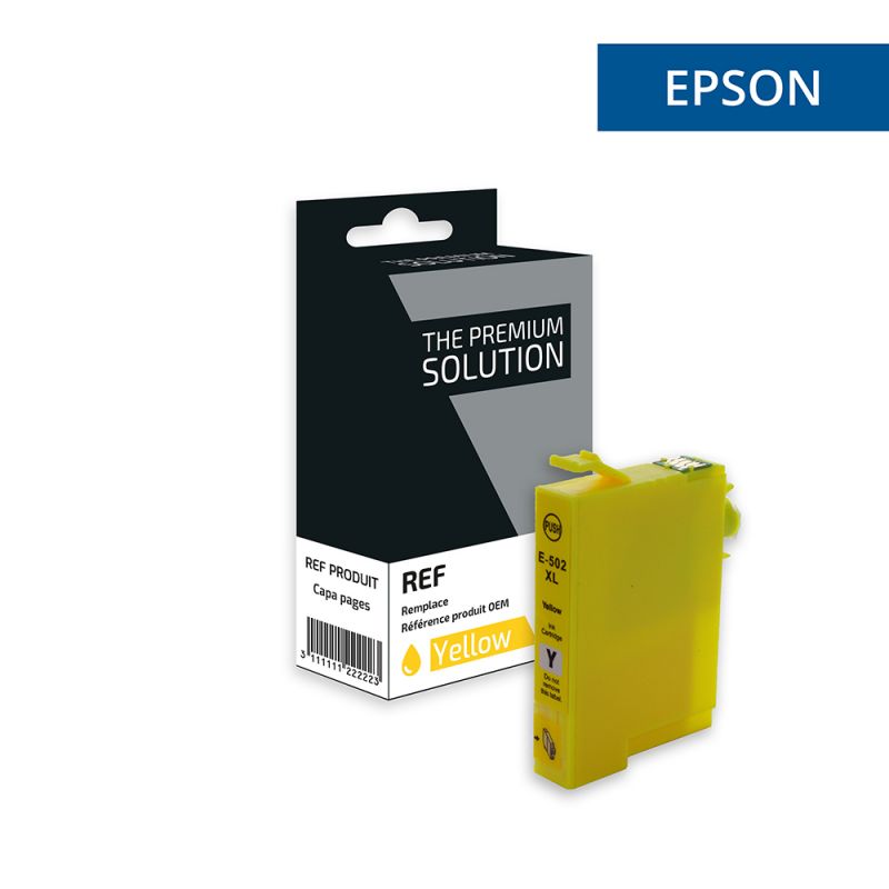 Epson 502XL - cartouche jet d'encre équivalent à C13T02W44010 - Jaune